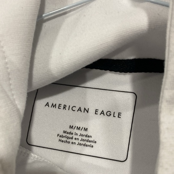 American Eagle AE White Hoodie Size M - Picture 5 of 5